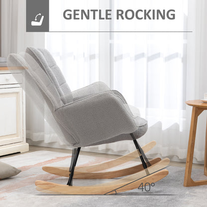 AeroFlux Nursing Rocking Chair — Modern Glider Rocker Armchair for Living Room & Nursery