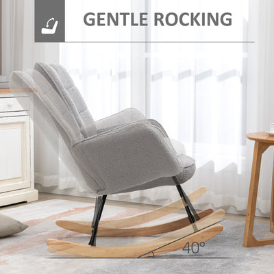 AeroFlux Nursing Rocking Chair — Modern Glider Rocker Armchair for Living Room & Nursery