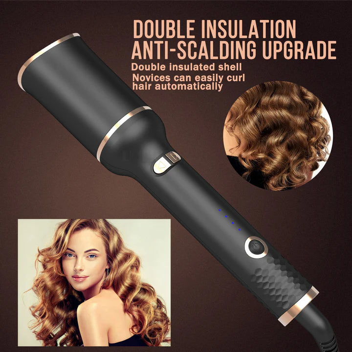 Aeroflux© Premium Automatic Hair Curler Wand [Auto Curling + 1 Year Warranty]