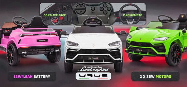 Aeroflux© Lambhorgini Urus 12V Ride on Car