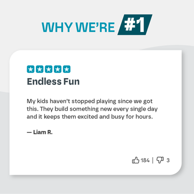 Aeroflux© Kids DIY Fort STEM Building Kit Toy - 72Pcs or 144Pcs DIY - Play House, A Secret Base