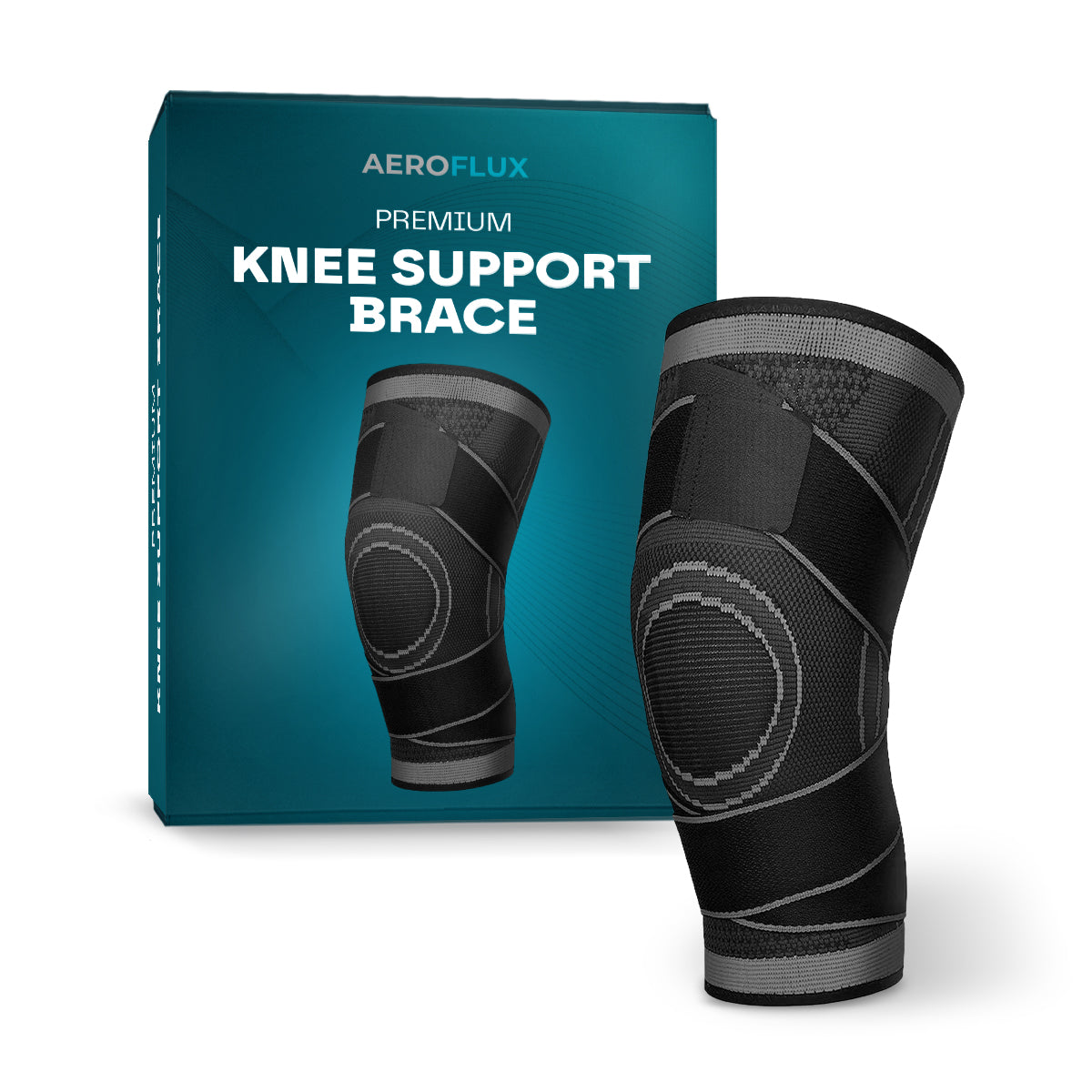 Aeroflux© Premium Knee Support Brace: No More Knee Pain