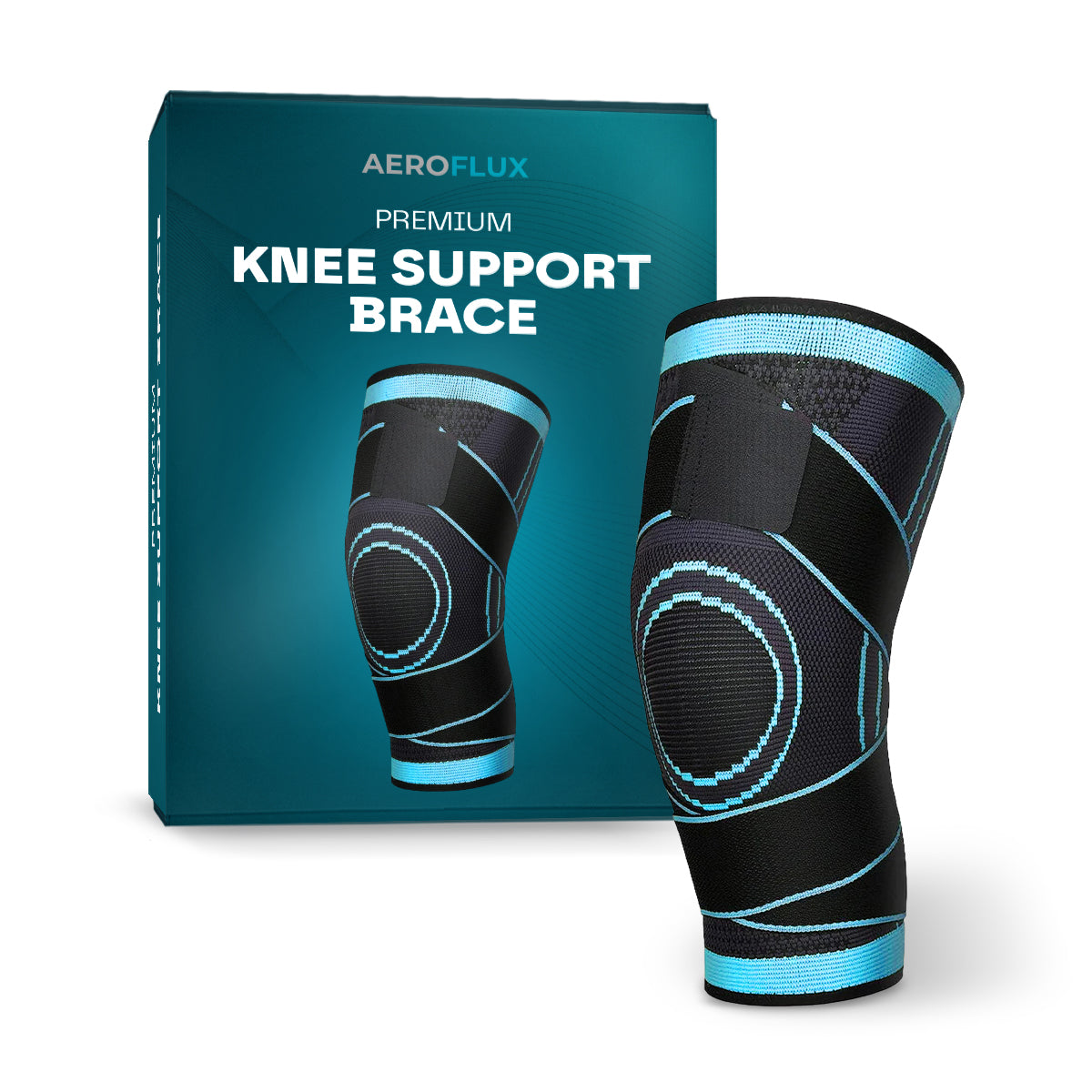 Aeroflux© Premium Knee Support Brace: No More Knee Pain
