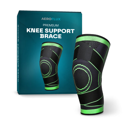 Aeroflux© Premium Knee Support Brace: No More Knee Pain
