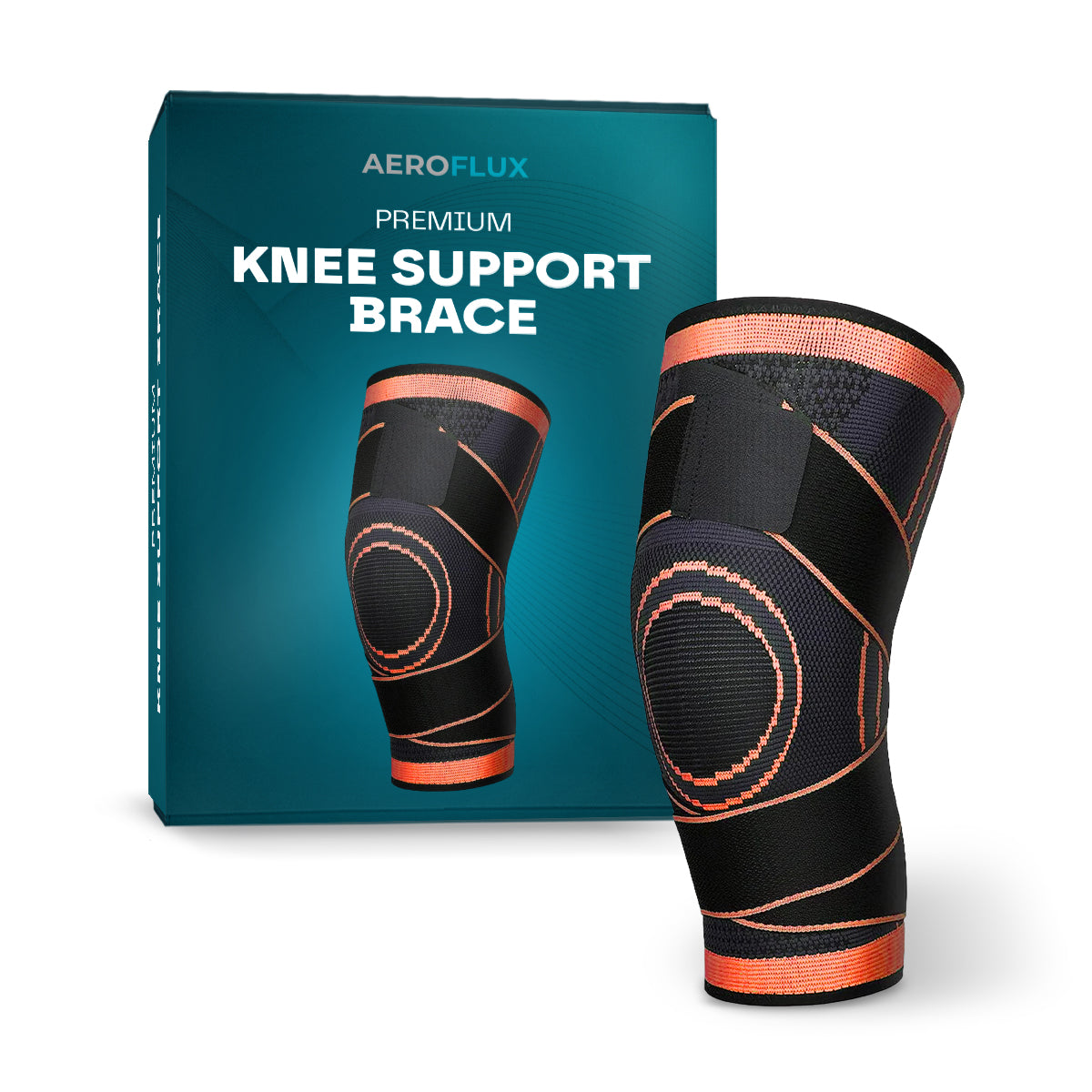 Aeroflux© Premium Knee Support Brace: No More Knee Pain