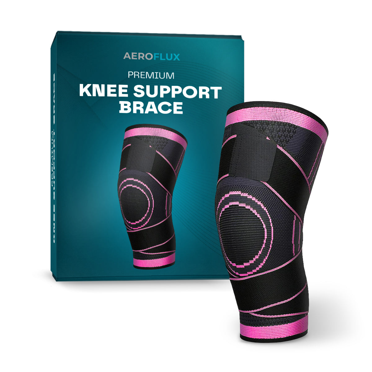 Aeroflux© Premium Knee Support Brace: No More Knee Pain