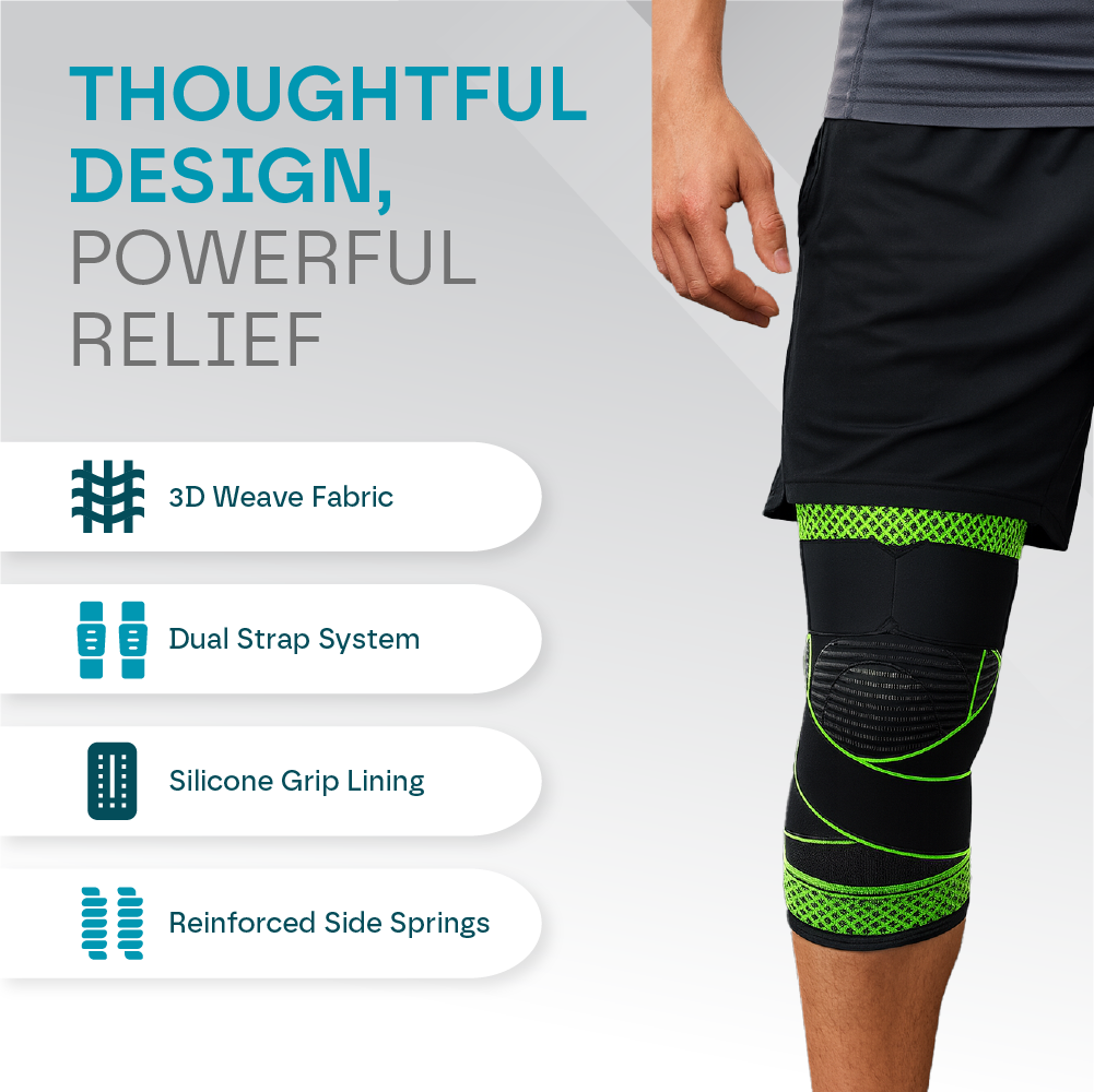 Aeroflux© Premium Knee Support Brace: No More Knee Pain