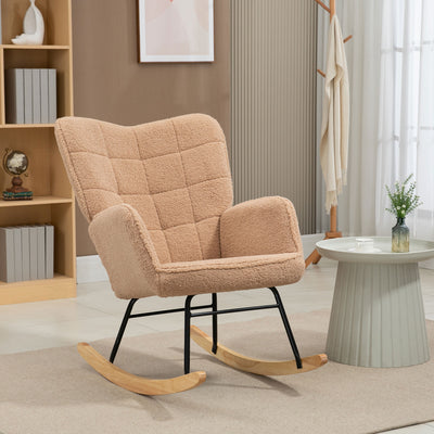 AeroFlux Nursing Rocking Chair — Modern Glider Rocker Armchair for Living Room & Nursery