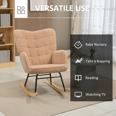 AeroFlux Nursing Rocking Chair — Modern Glider Rocker Armchair for Living Room & Nursery