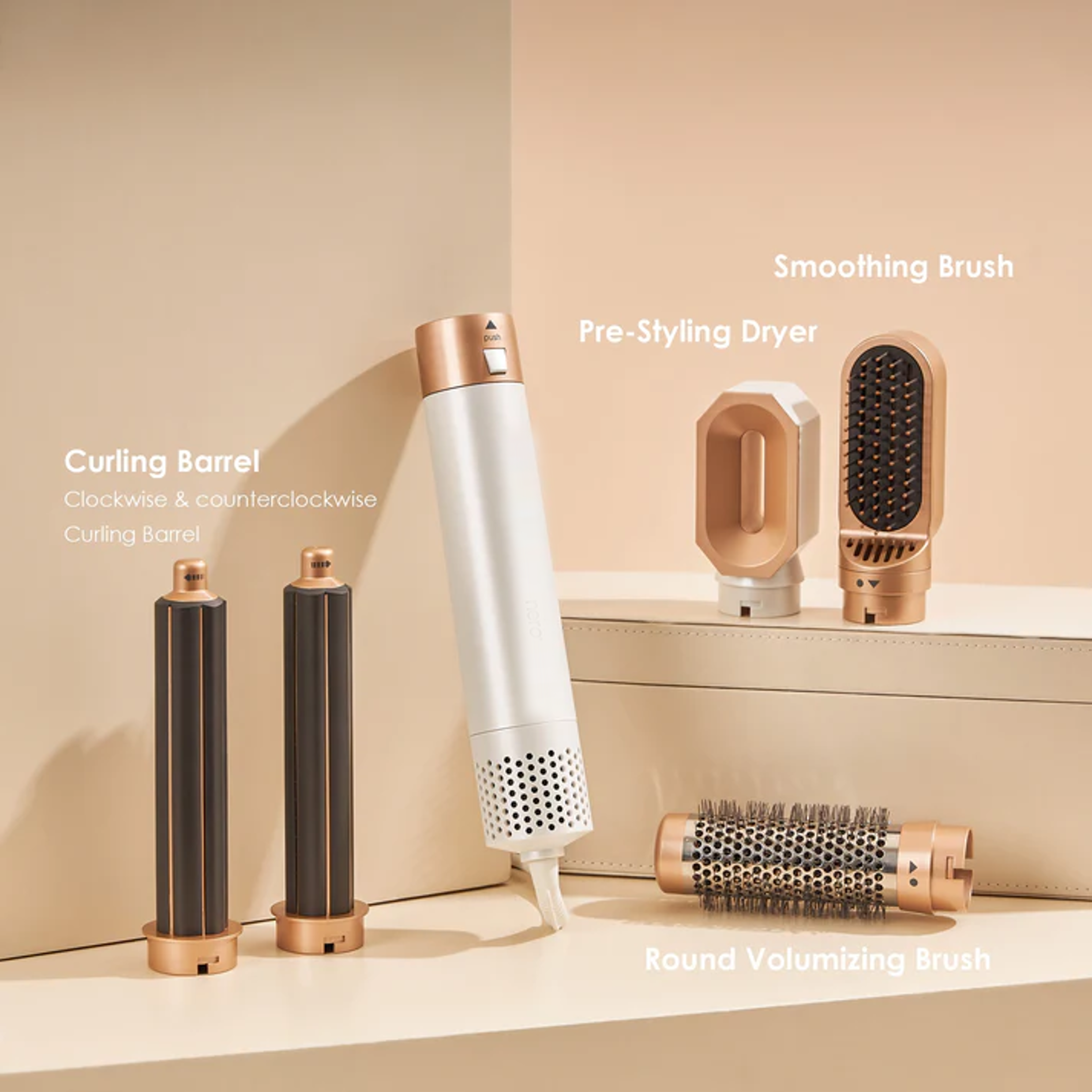 Aeroflux© Luxury 5 In 1 Hair Styler V9 Pro [1 Year Warranty & Auto Curling]