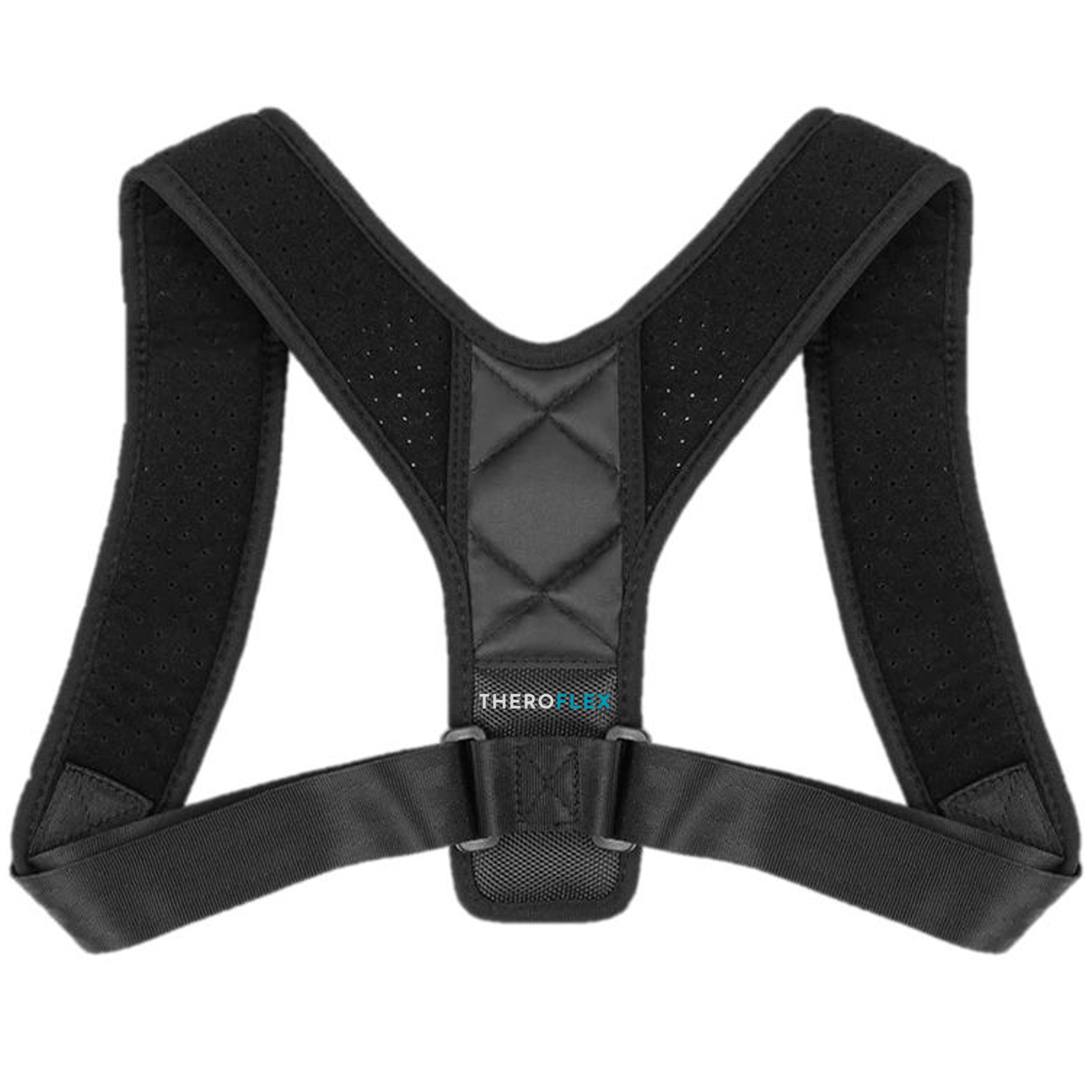 Aeroflux© Premium Back Brace Posture Corrector Support: One Size Fits All