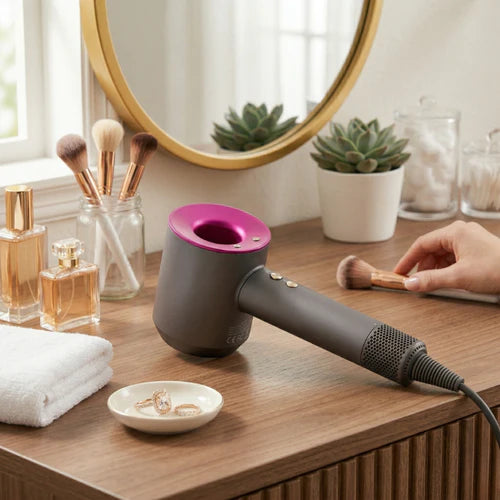 Aeroflux 5-in-1 Hot & Cold Air Hair Dryer: Ionic Technology & 6 Attachments