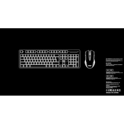 Aeroflux K10 Wireless Gaming Keyboard and Mouse Combo