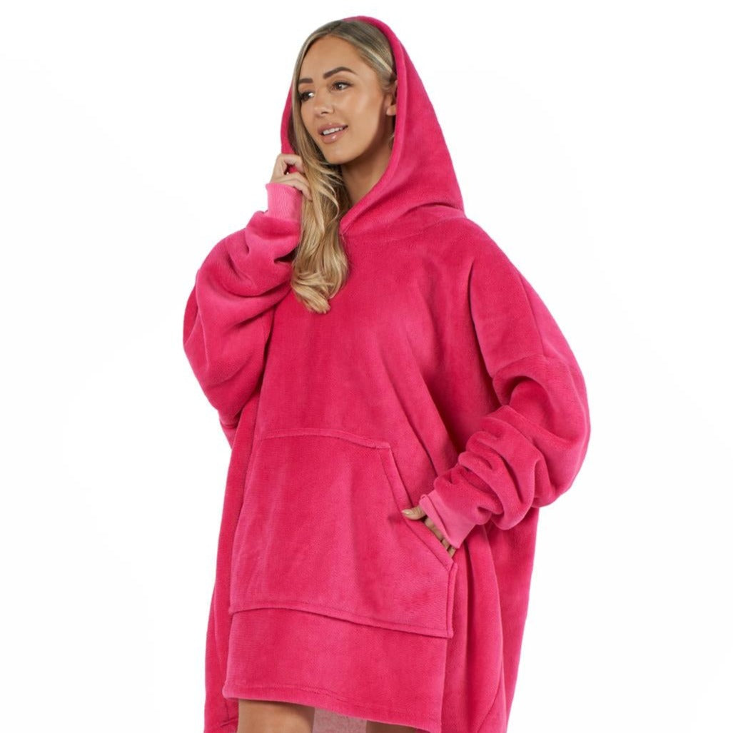 Aeroflux© Premium Hoodie Blanket Oversized Ultra Plush Sherpa Giant Big Hooded Sweatshirt