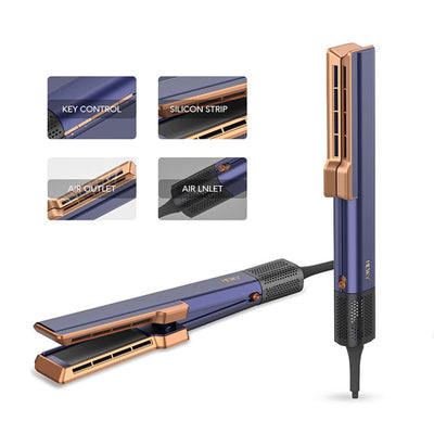 New Technology: Theroflex© 2 in 1 Wet to Dry Air Straightener (No Heat Damage)
