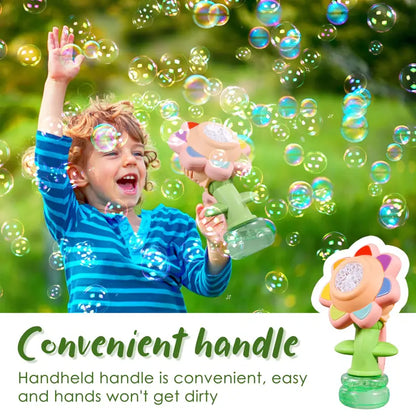 Aeroflux© Sunflower Bubble Machine – Dancing LED Bubble Maker for Magical Outdoor Fun