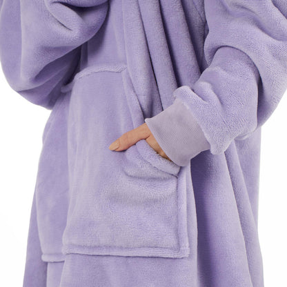 Aeroflux© Premium Hoodie Blanket Oversized Ultra Plush Sherpa Giant Big Hooded Sweatshirt