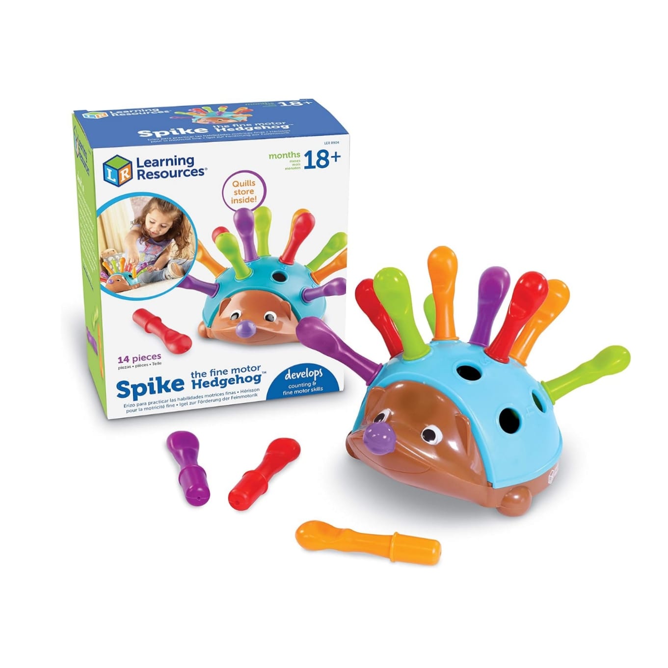 Aeroflux© Spike the Fine Motor Hedgehog – Fun & Educational Toy for Kids