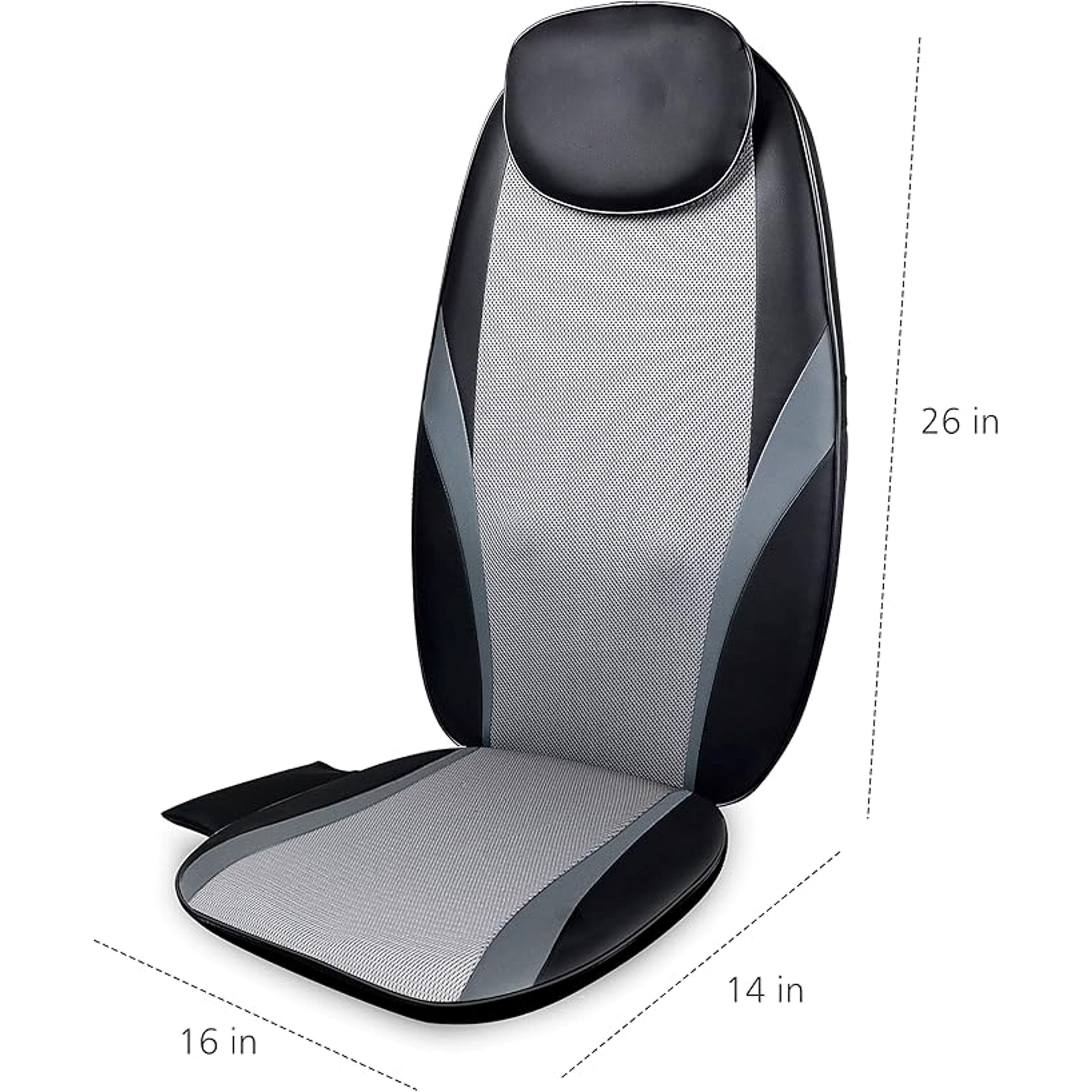 Aeroflux© Premium Shiatsu Back Massager for Chair with Heat [1 Year Warranty]