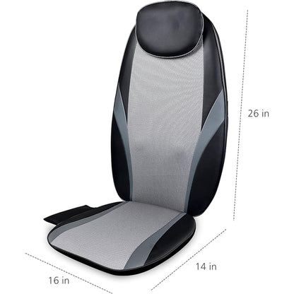 Aeroflux© Premium Shiatsu Back Massager for Chair with Heat [1 Year Warranty]