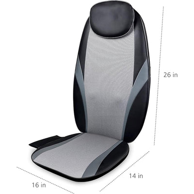 Aeroflux© Premium Shiatsu Back Massager for Chair with Heat [1 Year Warranty]