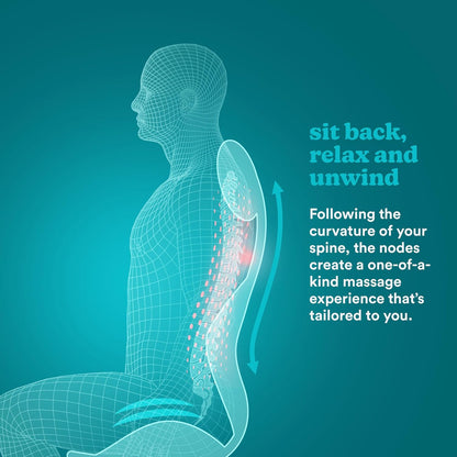 Aeroflux© Premium Shiatsu Back Massager for Chair with Heat [1 Year Warranty]
