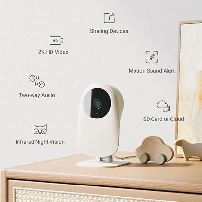 Aeroflux Smart Baby Monitor – 1080p WiFi Camera with Night Vision, Motion Alerts, and Alexa Compatibility