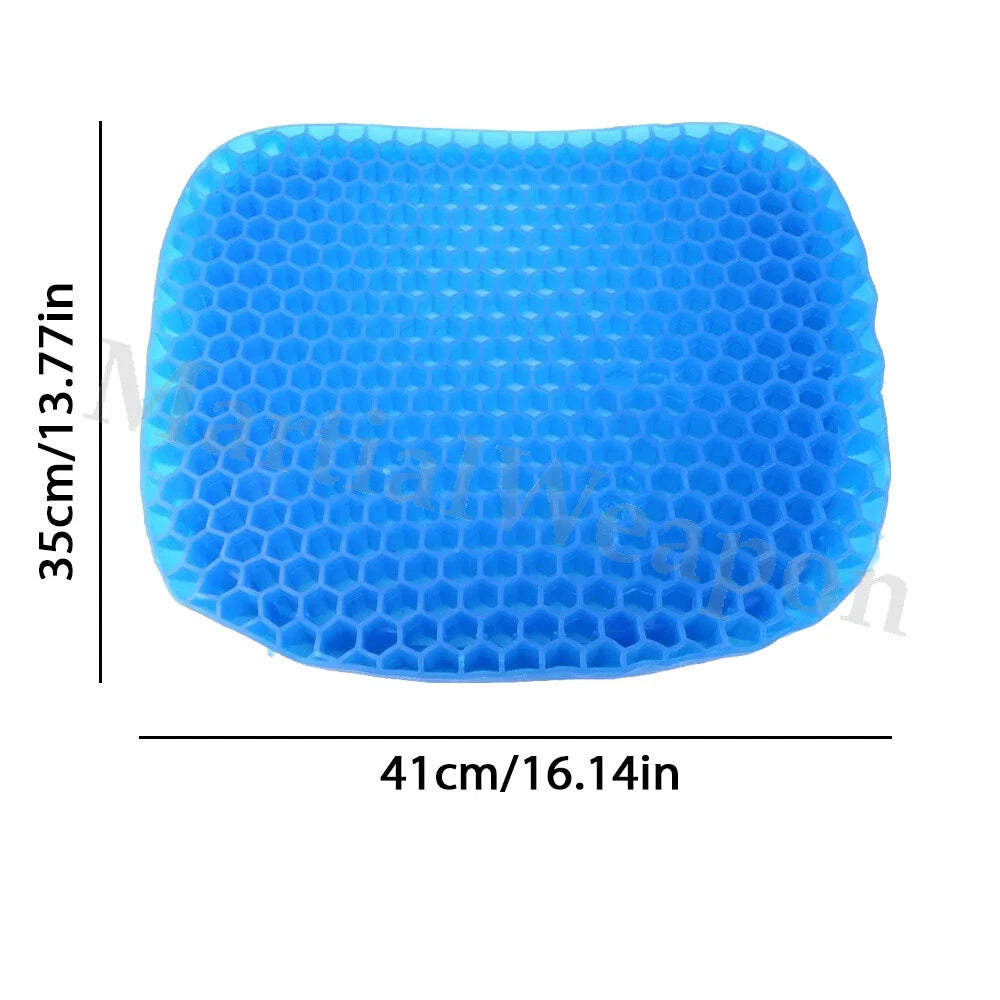 Aeroflux Gel Car Seat Cushion – Ergonomic Cooling Pad for Long Sitting Comfort & Pressure Relief