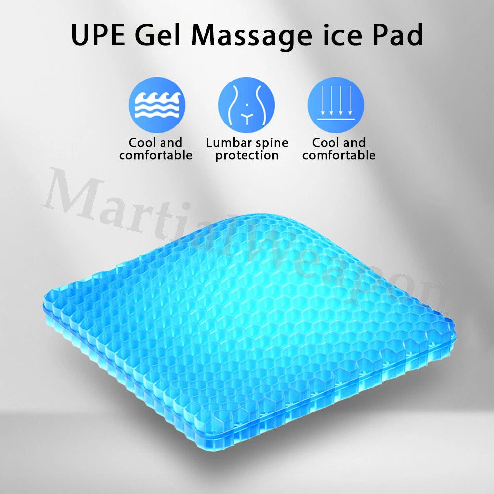Aeroflux Gel Car Seat Cushion – Ergonomic Cooling Pad for Long Sitting Comfort & Pressure Relief