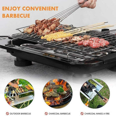 Aeroflux Smokeless Electric BBQ Grill – Indoor and Outdoor Barbecue Convenience