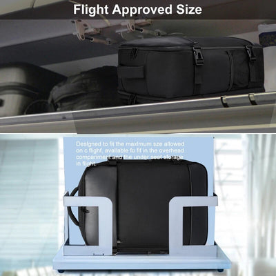 Aeroflux Cabin Backpack – Underseat Travel Bag | Carry-On Hand Luggage with USB Port & Laptop Compartment
