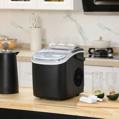 Aeroflux Countertop Ice Maker – 12kg Daily Output, Fast Ice in 6-12 Minutes