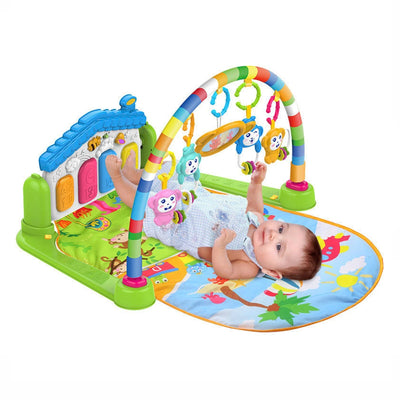Aeroflux 3-in-1 Baby Piano Play Gym Mat – Kick & Play, Lay & Learn Activity Center for Infants (0–12 Months)