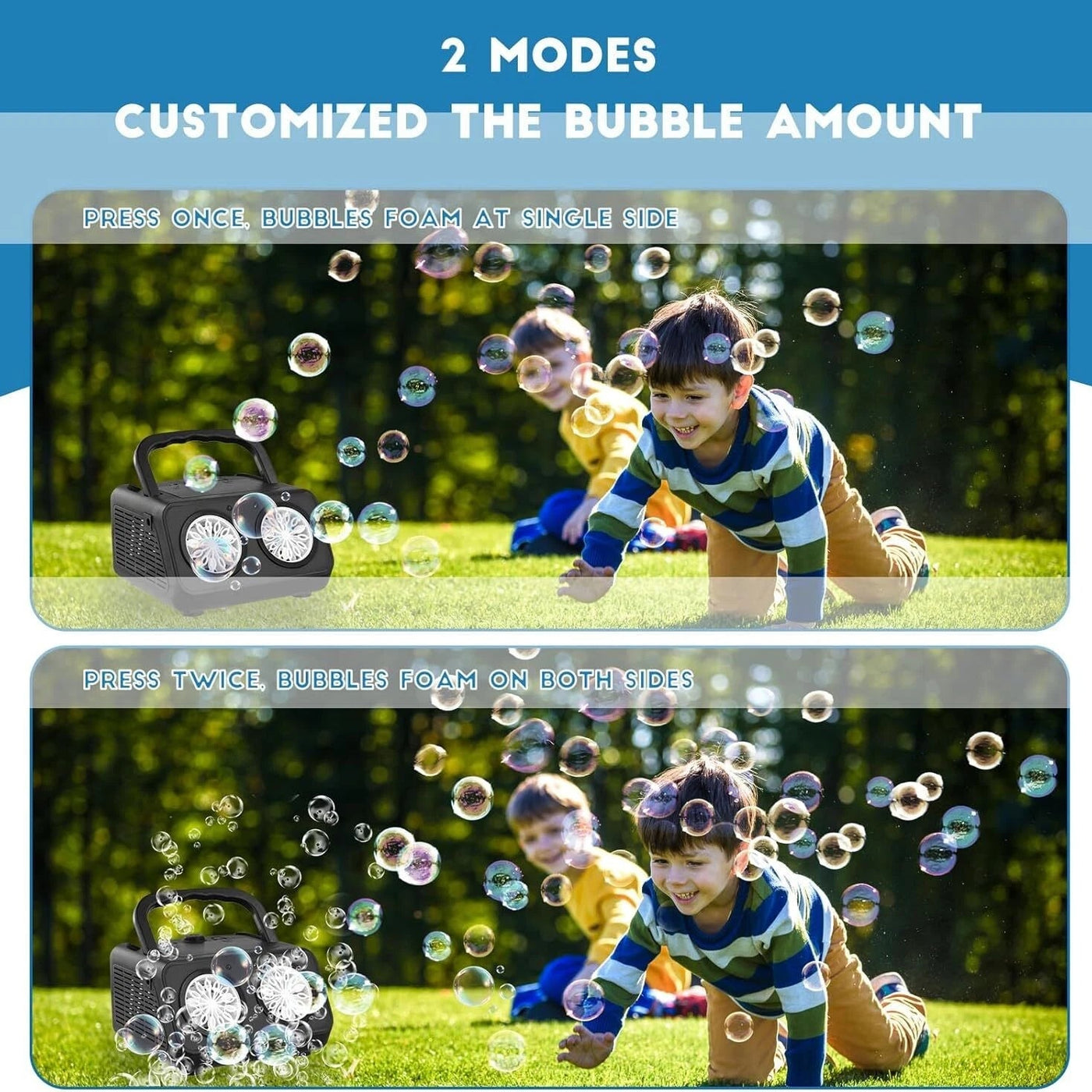 Automatic LED Bubble Machine – 20000 Bubbles Per Minute for Outdoor Fun