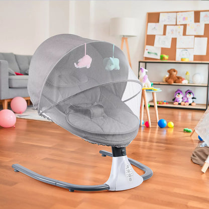 Aeroflux© Premium Bluetooth Electric Baby Swing & Bouncer