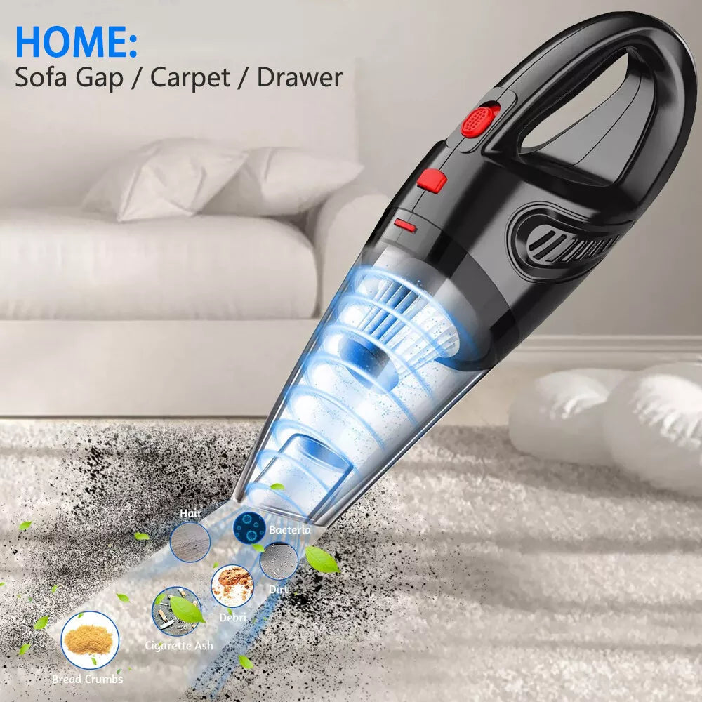 Aeroflux Cordless Handheld Vacuum Cleaner – Wet & Dry, Portable, Rechargeable (120W)