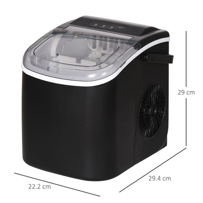 Aeroflux Countertop Ice Maker – 12kg Daily Output, Fast Ice in 6-12 Minutes