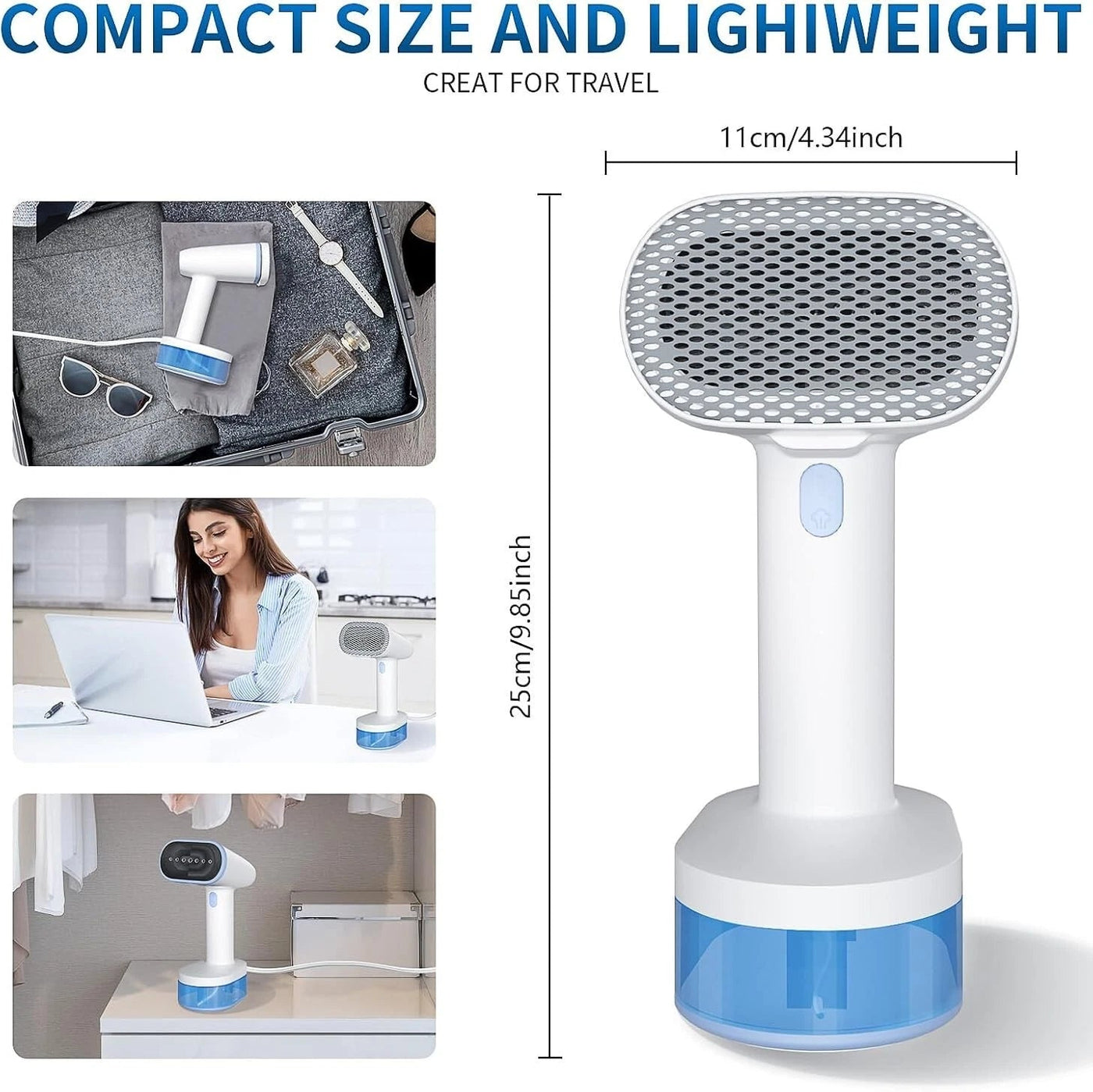 Aeroflux Handheld Garment Steamer – Portable Wrinkle Remover & Travel Steaming Solution