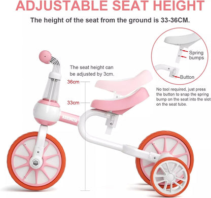 Aeroflux© 5-in-1 Balance Bike & Tricycle for Kids – Adjustable & Safe Design