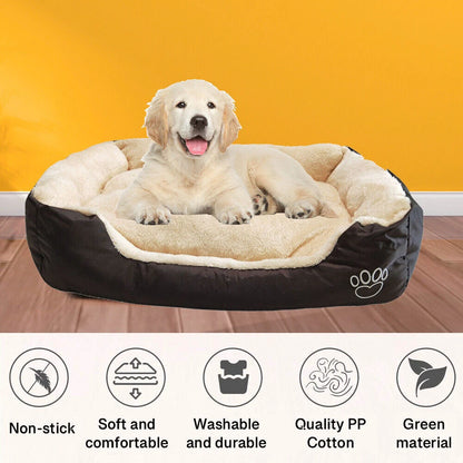 Aeroflux Orthopedic Luxury Pet Bed – Soft, Washable, Supportive Cushion for Dogs & Cats ( M / L / XL)
