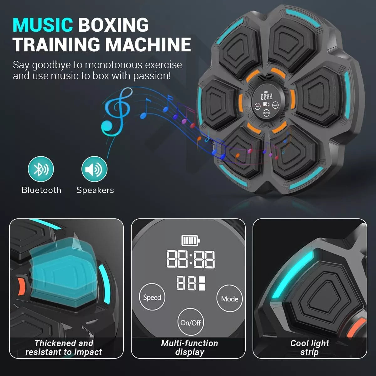 AeroFlux© Bluetooth Music Boxing Machine + Gloves