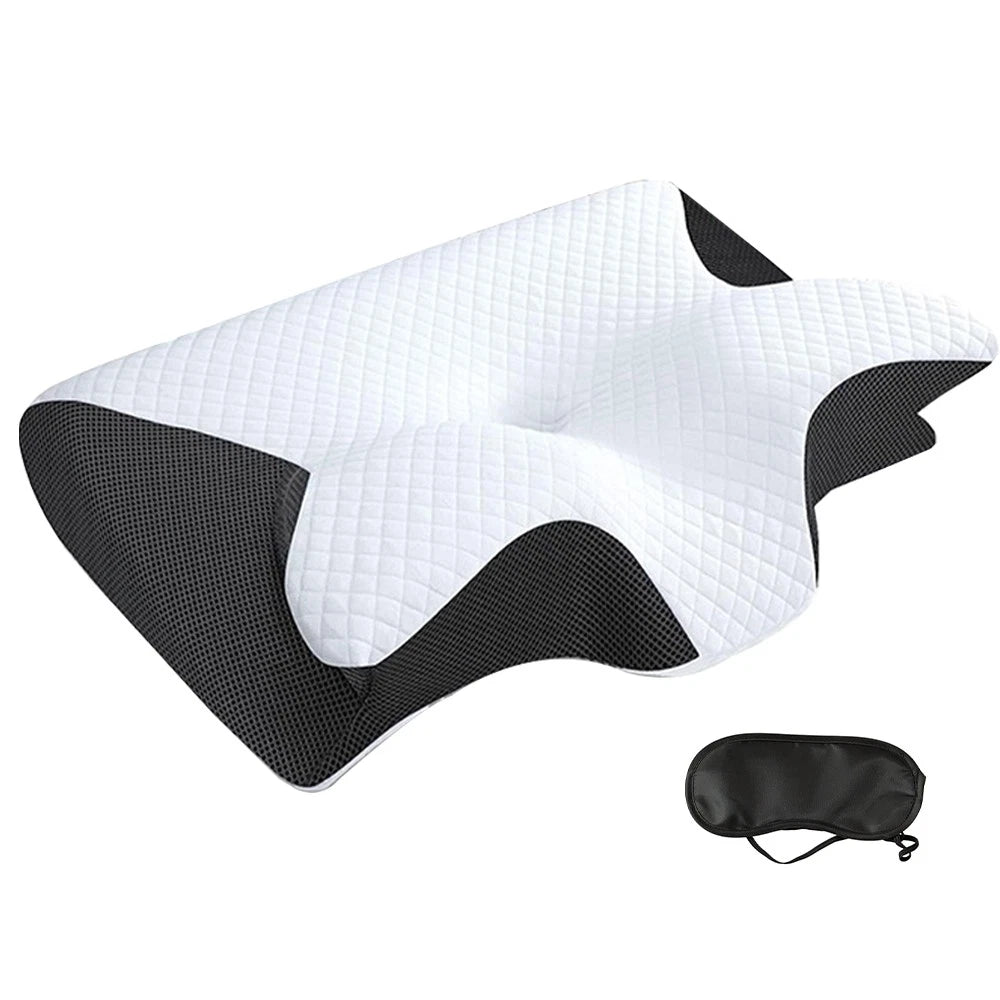 Aeroflux Ergonomic Memory Foam Pillow – Cervical, Neck and Shoulder Orthopedic Support