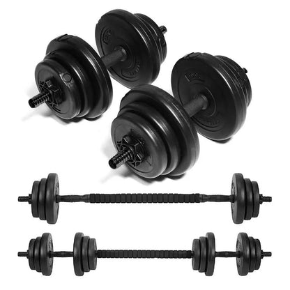 Aeroflux Adjustable Dumbbells & Barbell Set