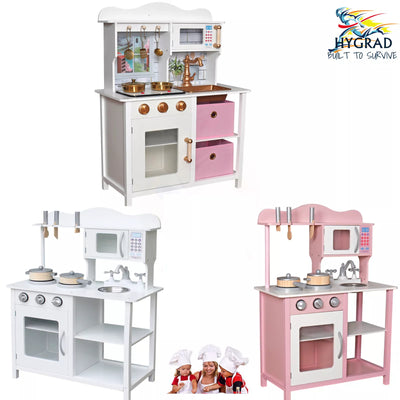 Aeroflux© Kids Premium Wooden Kitchen Play Set