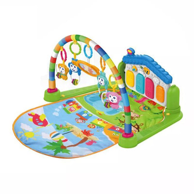 Aeroflux 3-in-1 Baby Piano Play Gym Mat – Kick & Play, Lay & Learn Activity Center for Infants (0–12 Months)