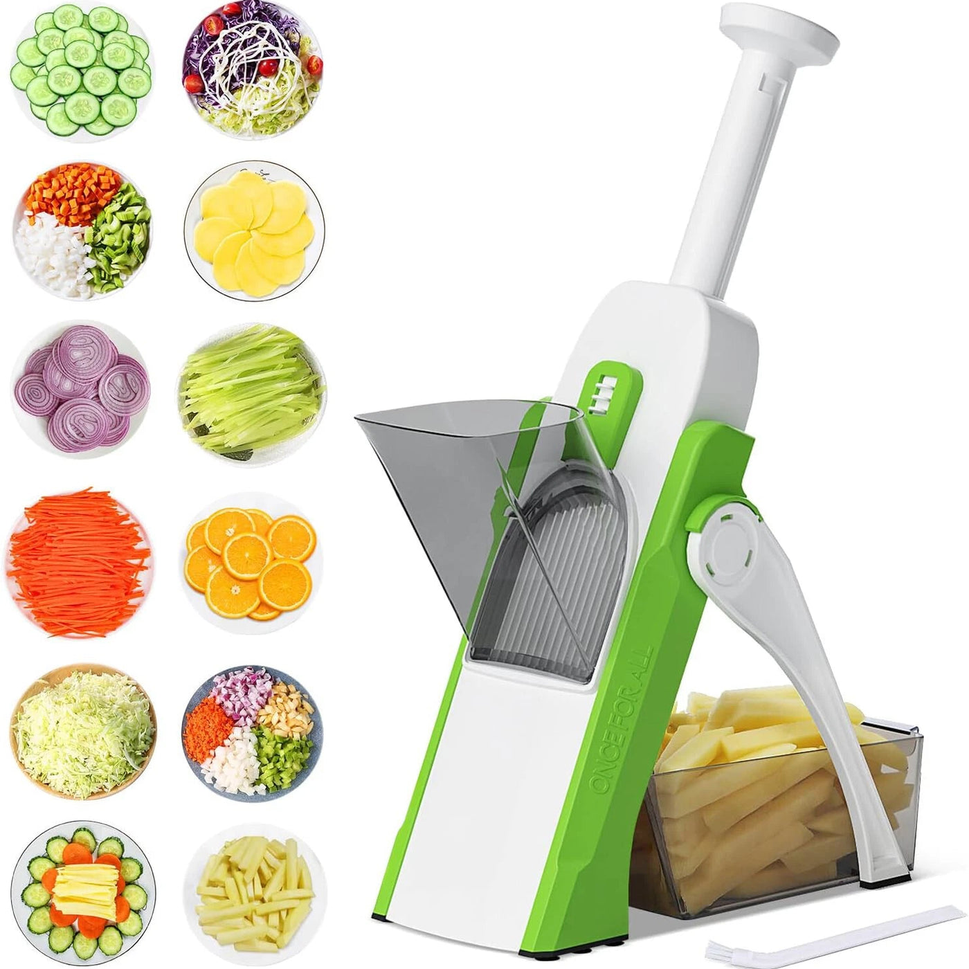 Aeroflux Multi-Purpose Safe Mandoline Vegetable Slicer – Adjustable Chopper Tool for Effortless Precision