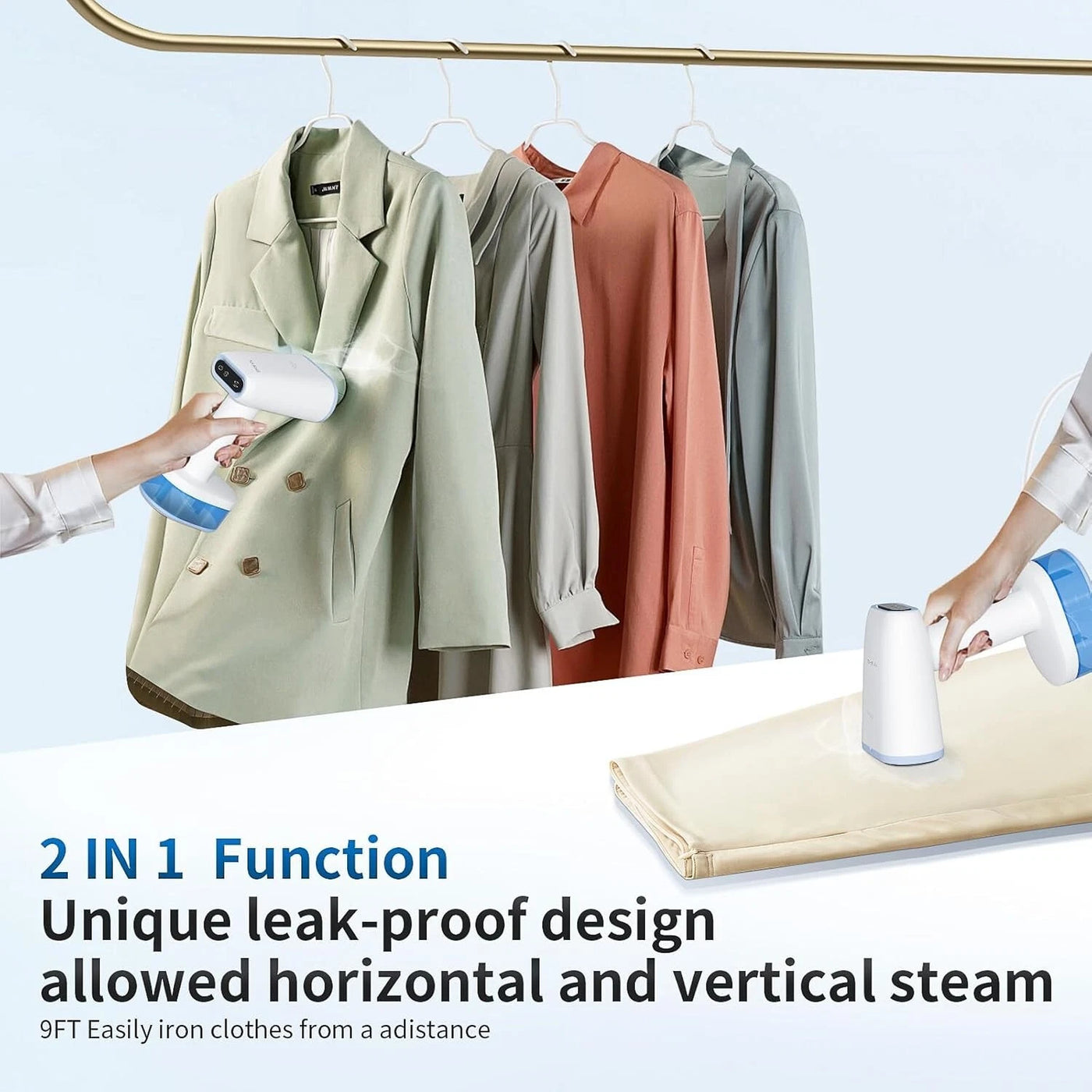 Aeroflux Handheld Garment Steamer – Portable Wrinkle Remover & Travel Steaming Solution