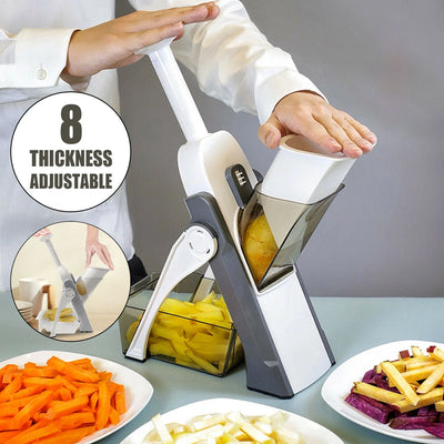 Aeroflux Multi-Purpose Safe Mandoline Vegetable Slicer – Adjustable Chopper Tool for Effortless Precision