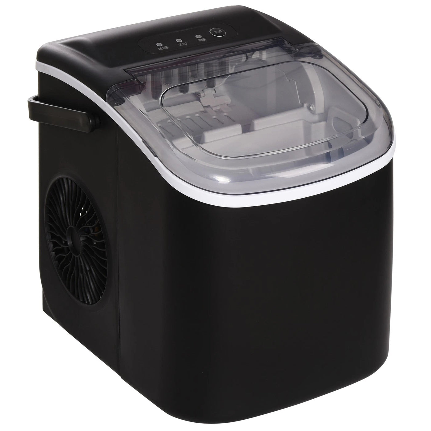 Aeroflux Countertop Ice Maker – 12kg Daily Output, Fast Ice in 6-12 Minutes