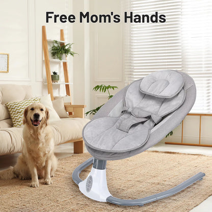Aeroflux© Premium Bluetooth Electric Baby Swing & Bouncer